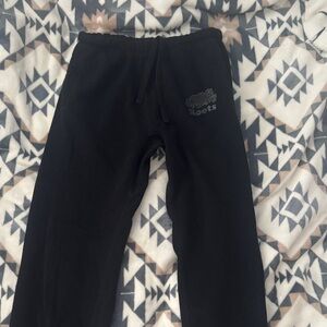 Roots black cuffed sweatpants